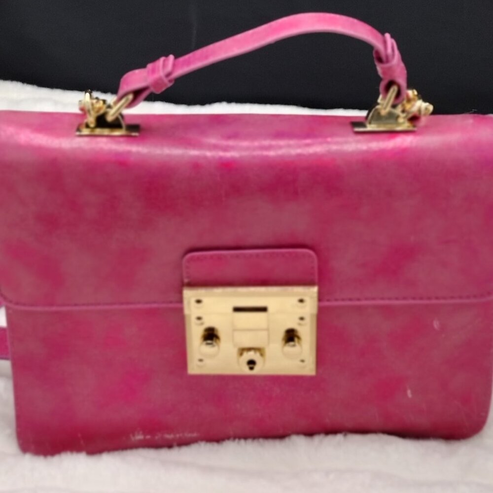 Steve Madden Nessa Pink Fuchsia Top Handle Crossbody Handbag - Picture 3 of 9